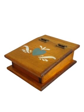 Vintage Desk Podium Sloping Clerks Writing Pine Hand Painted